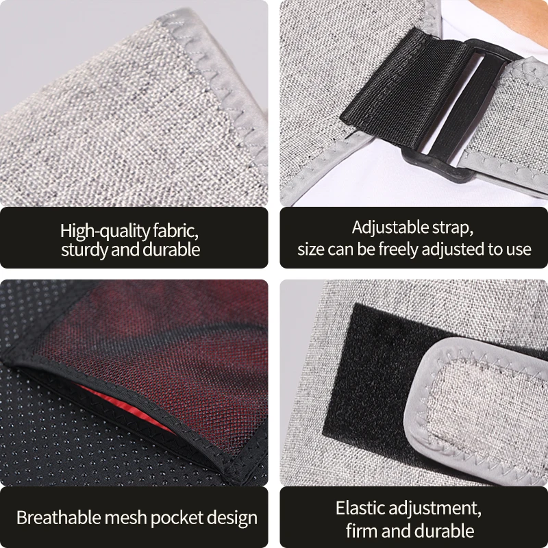 Red Light Heating Massage Arm Support 3 Vibration Settings Elbow Pain Relief Muscle Relaxation Shoulder Ease Sports Recovery