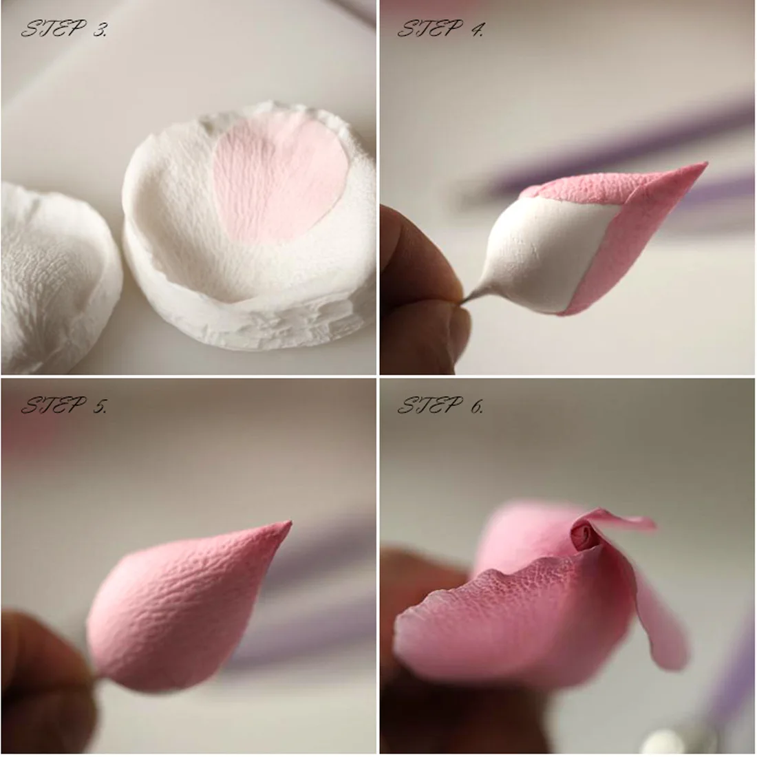 Pétalas de rosa veneno ferramenta de açúcar meridianos flor molde de bolo de silicone simulação pasta de goma molde k100