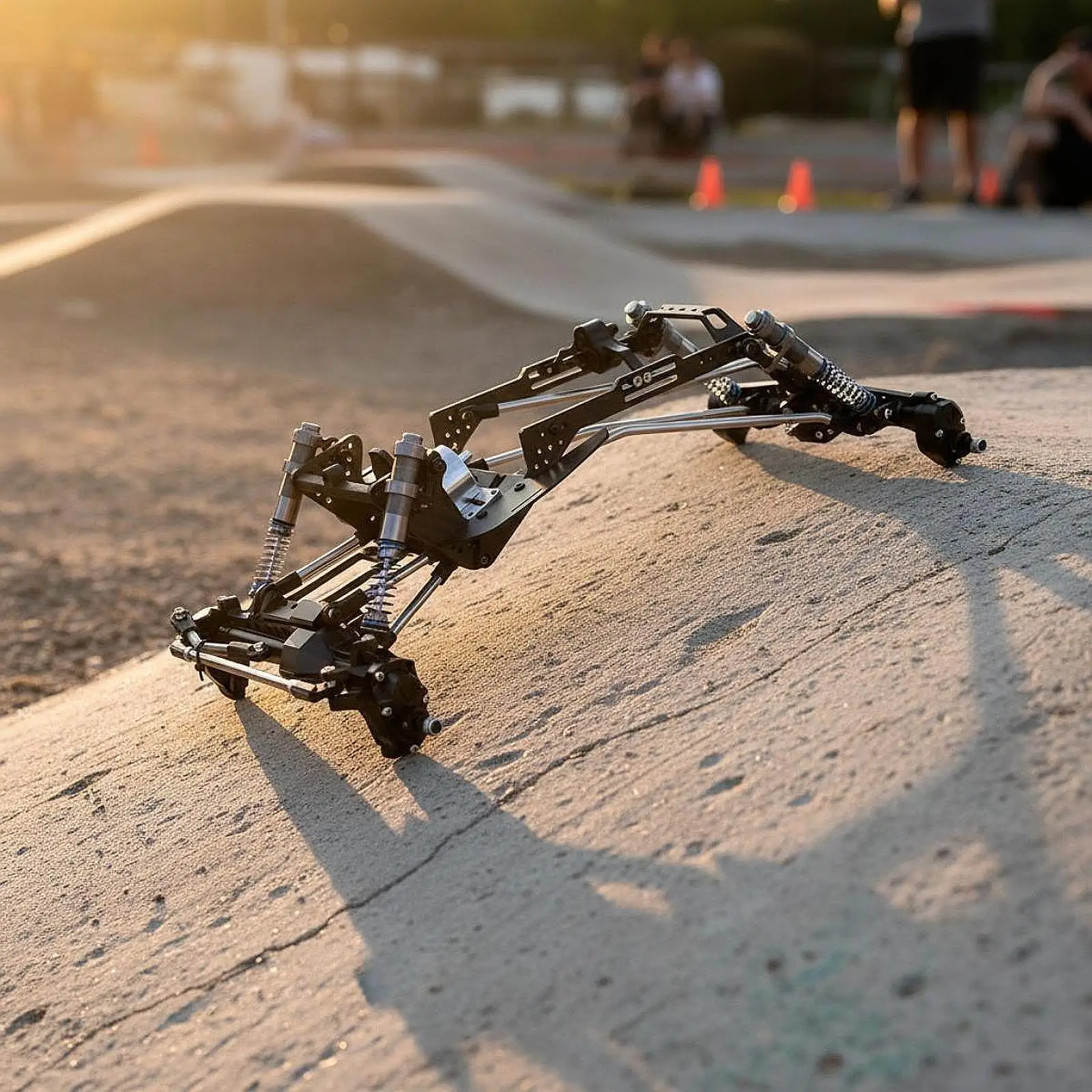 1/10 RC Crawler Carbon Fiber Chassis Kit High Performance Direct Replaces Durability Professional High Clearance Accessory