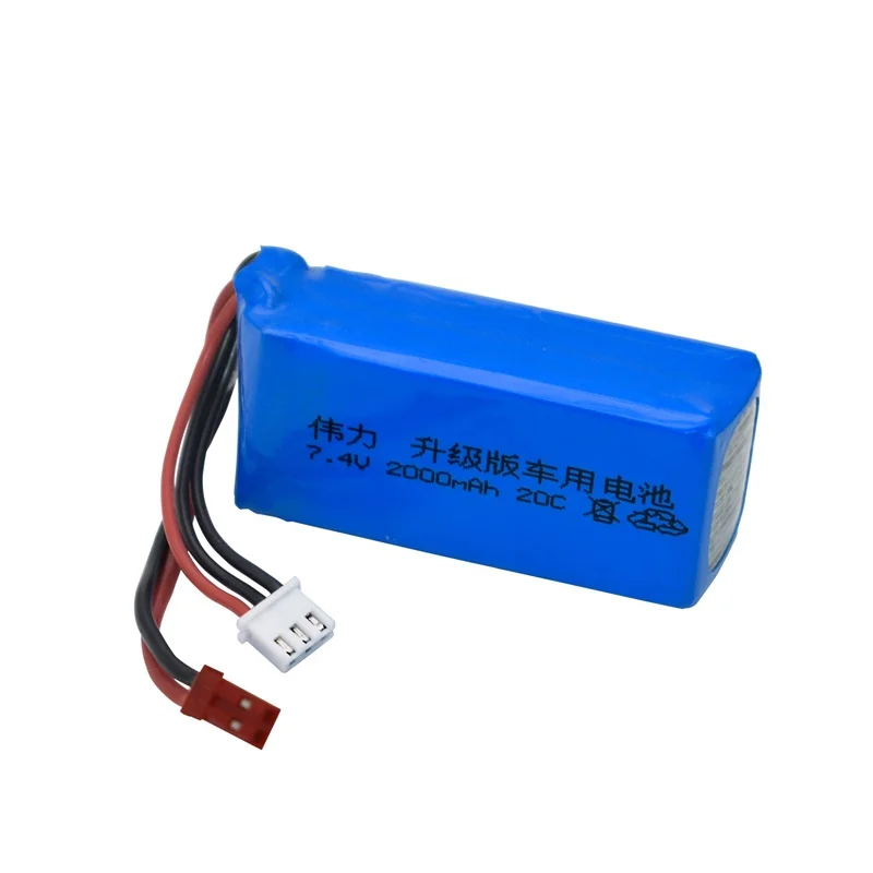 7.4V 2000mAh Rechargeable Battery 20c For A949 A959-B A969 A979-B K929-B Remote Control car 2s 7.4v LiPo Battery For Wltoys Car