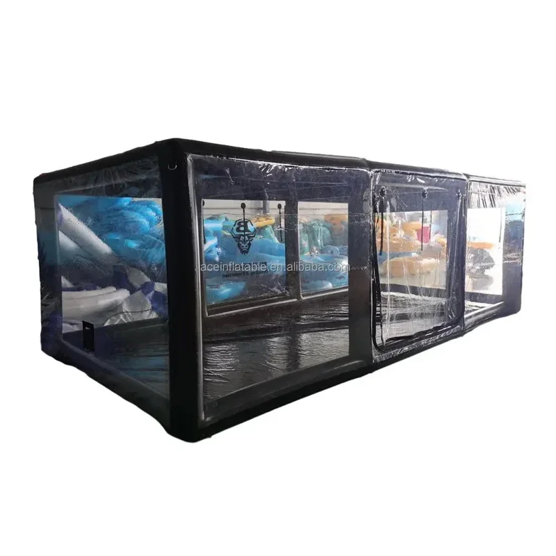 

customized inflatable garage ultimate bike shield folding transparent PVC tent cover inflatable bubble for motorcycle
