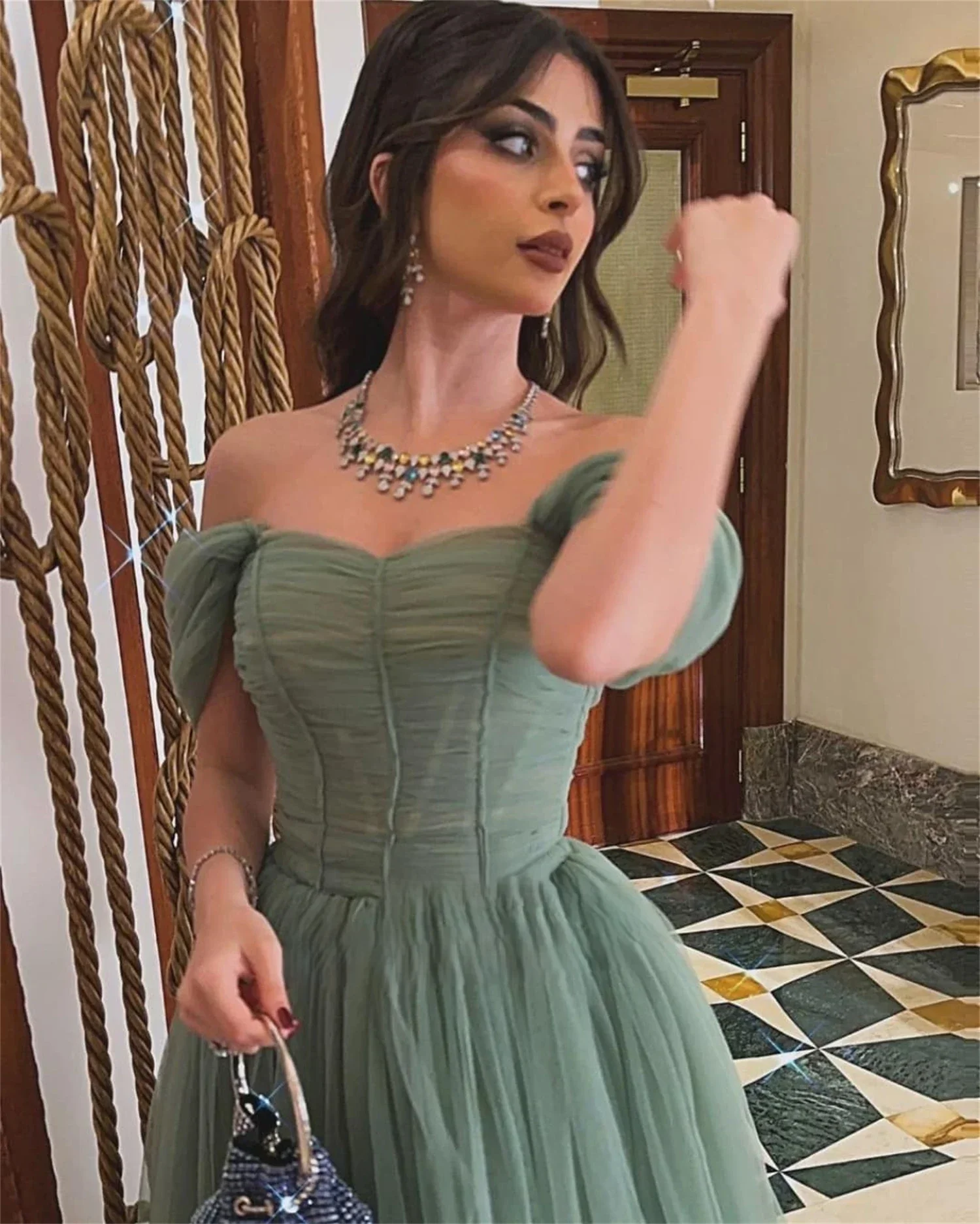 Graduation Gown Prom Party Dress Prom Sage Green Suitable Dresses For Luxury Evening Robe Soiree Femmes Homecoming Dress