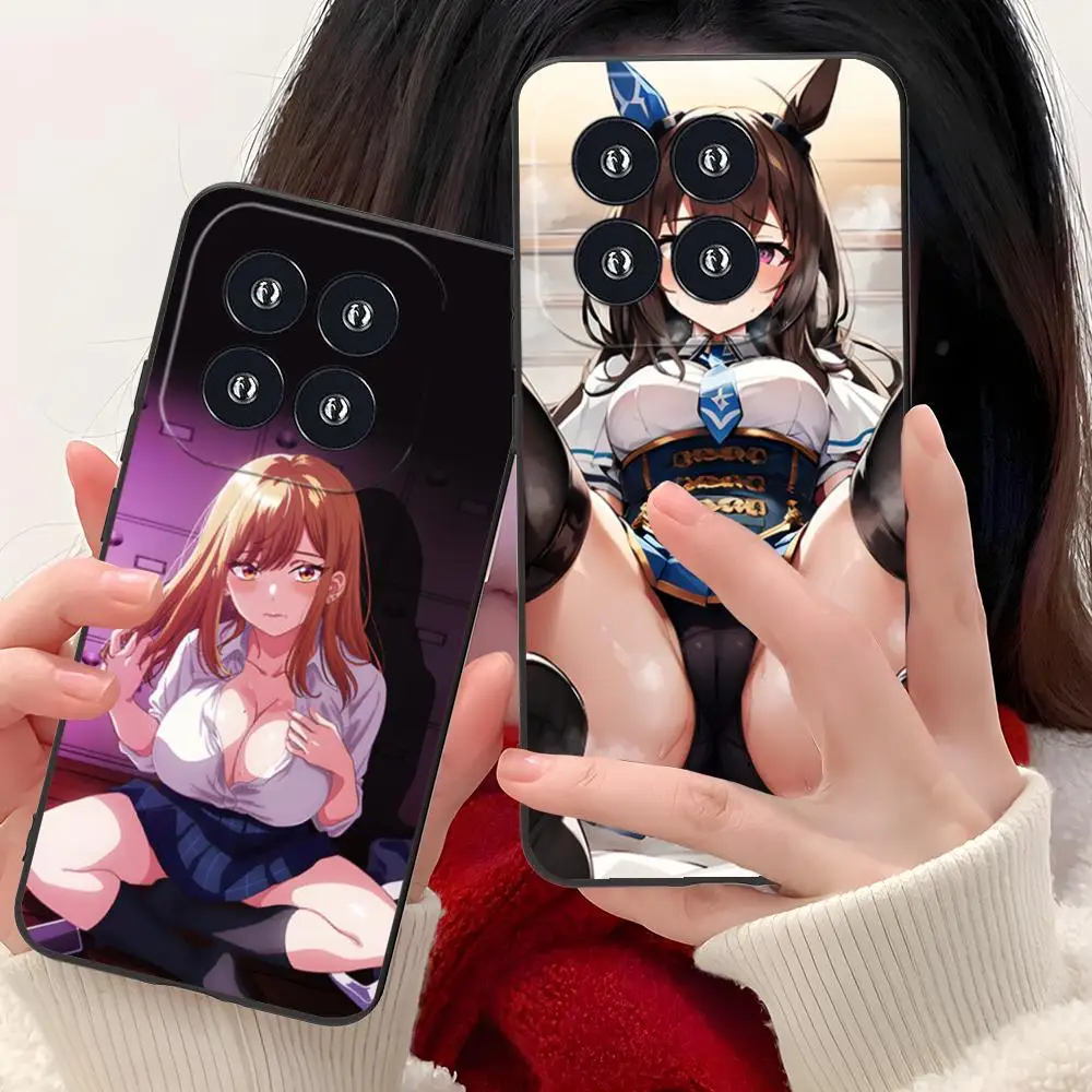 JK زي مدرسي فتاة جراب هاتف ل Xiaomi 15 14 13 12 Mi 11 T Ultra Lite Pro S X 5G الطباعة الملونة واقية جميلة فاخرة #4