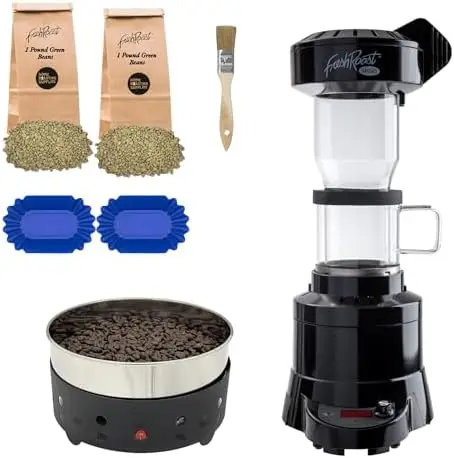 

Fresh Roast SR540 Coffee Roaster Bundle with Accessories & Green Beans