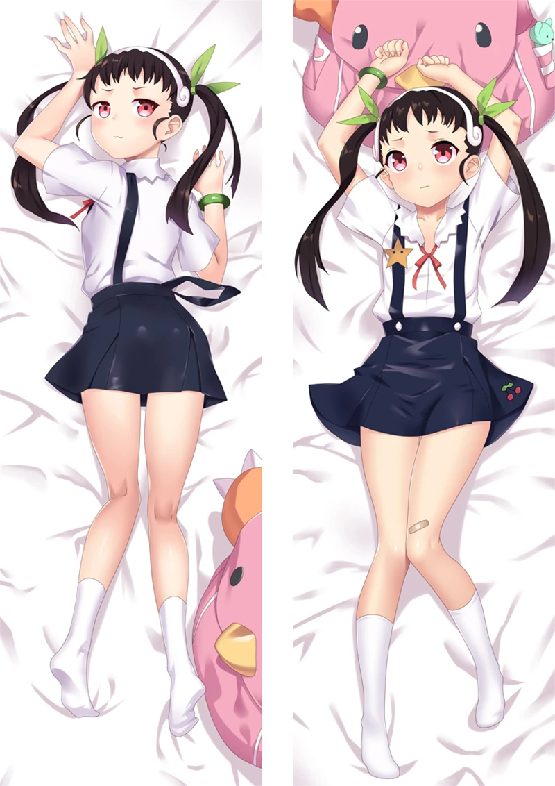 

Anime Bakemonogatari Ghost and Story Hachikuji Mayoi 894 Cosplay Dakimakura Pillow Case Hugging Body Cartoon Gift No Stuffing