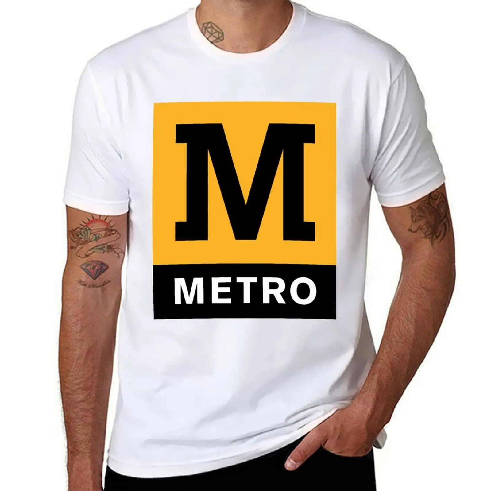 

Tyne and wear metro T-Shirt t shirt for man 100 percent cotton t shirt custom print T-Shirt