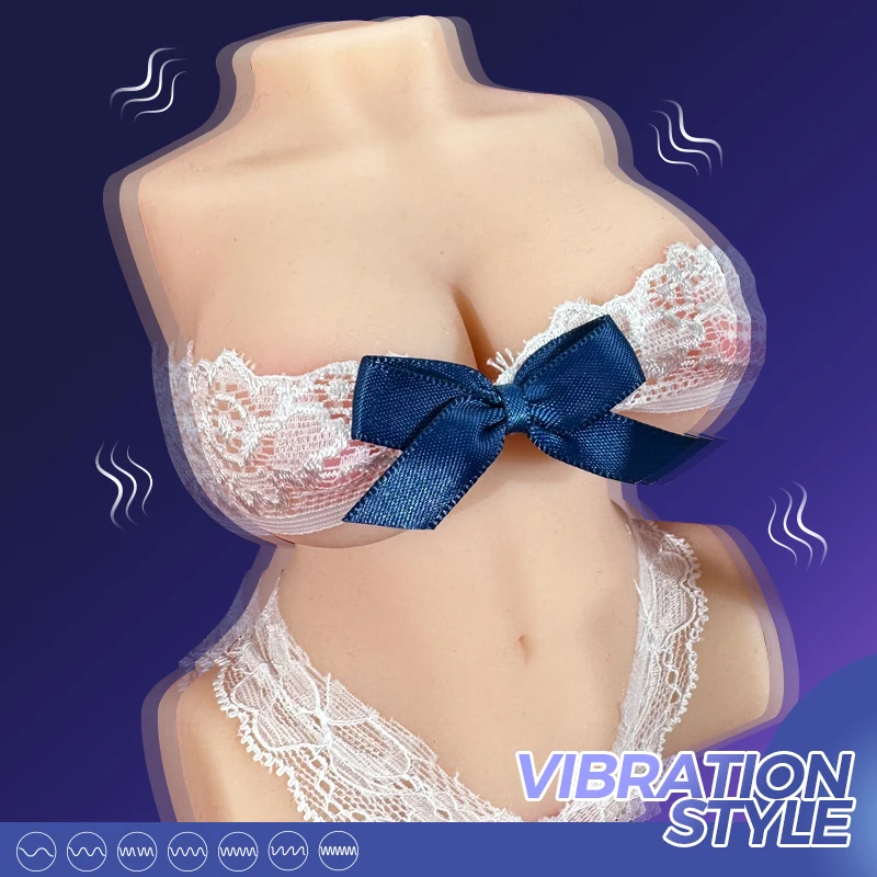 HESEKS Half Body Real Pussy Vibration Sex Doll Ass Breast With Lifelike Vagina Male Masturbator Butt Anal Adult Sex Toys For Men