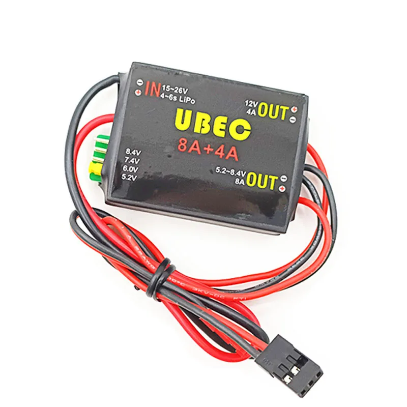 UBEC-8A 2S-6S 6-36V BEC DUAL UBEC 8A/16A 5.2/6.0/7.4v/8.4v Servo Separate Power Supply RC Car Fix-Wing Airplane Robot Arm