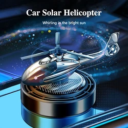 Car Air Freshener Solar Helicopter Propeller Rotating Interior Accessories Decoration Perfume Diffuser Auto Flavoring Supplies