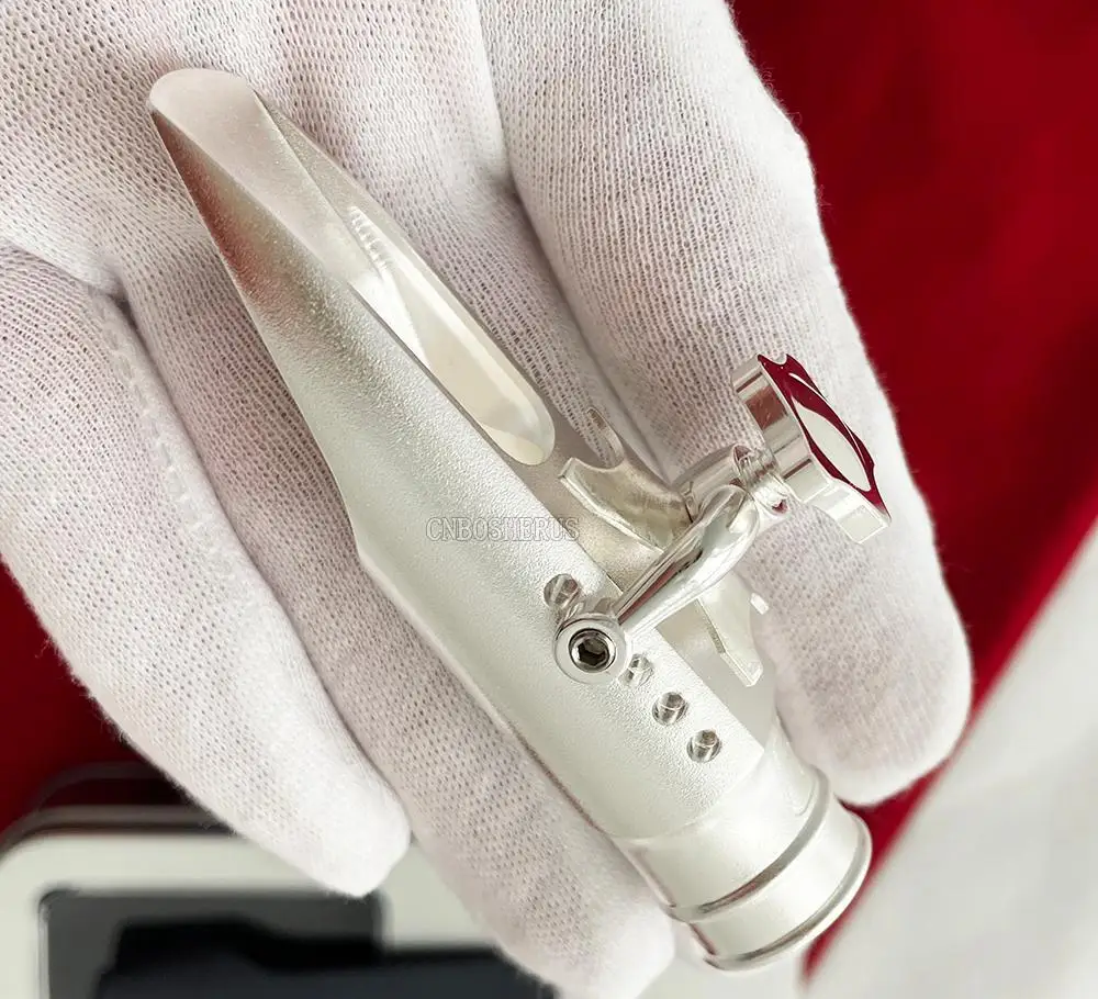 Hot sale screw Metal Saxophone Mouthpiece For Tenor Saxophone Satin Silver plated 5 - 9