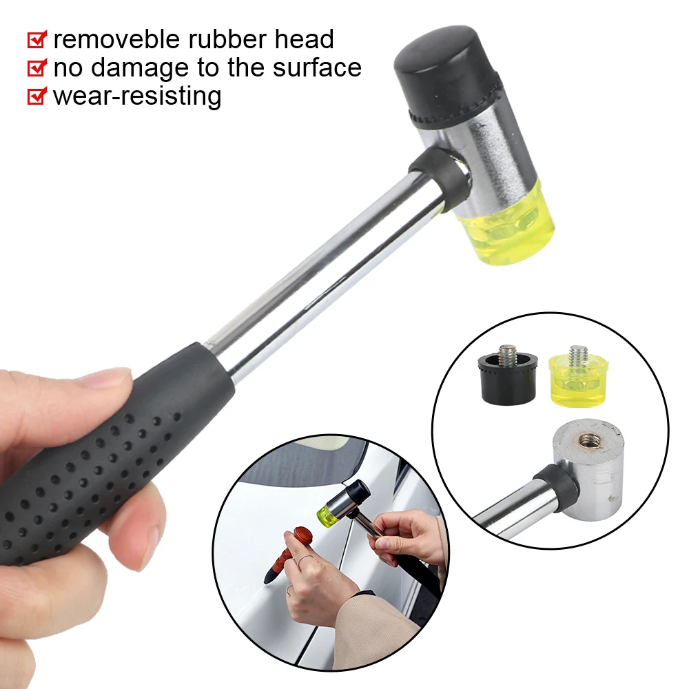 Car Dent Hammer Repair Dings Removal Tools Hail Bulge Remover Tap Down Pen Auto Sheet Metal Set Automotive Accessories Universal