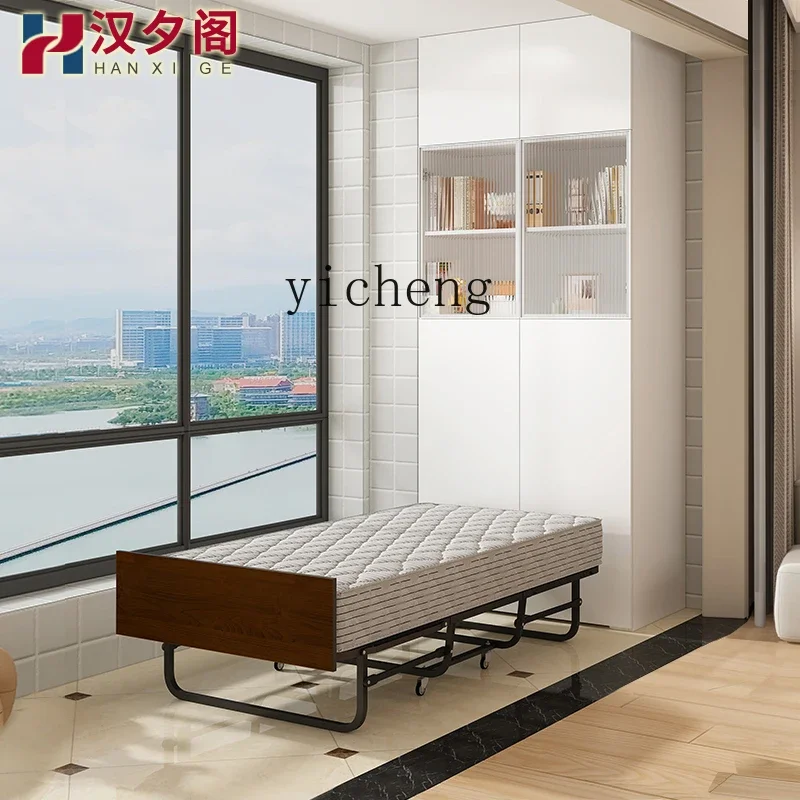 folding bed balcony cabinet combination siesta convenient pull-out invisible bed bay window wall vertical cabinet