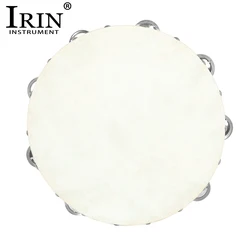 IRIN Orff Tambourine 10 Inch Sheepskin Handbell Drum Children's Musical Instruments Tambourine For Kids Enlightenment Education