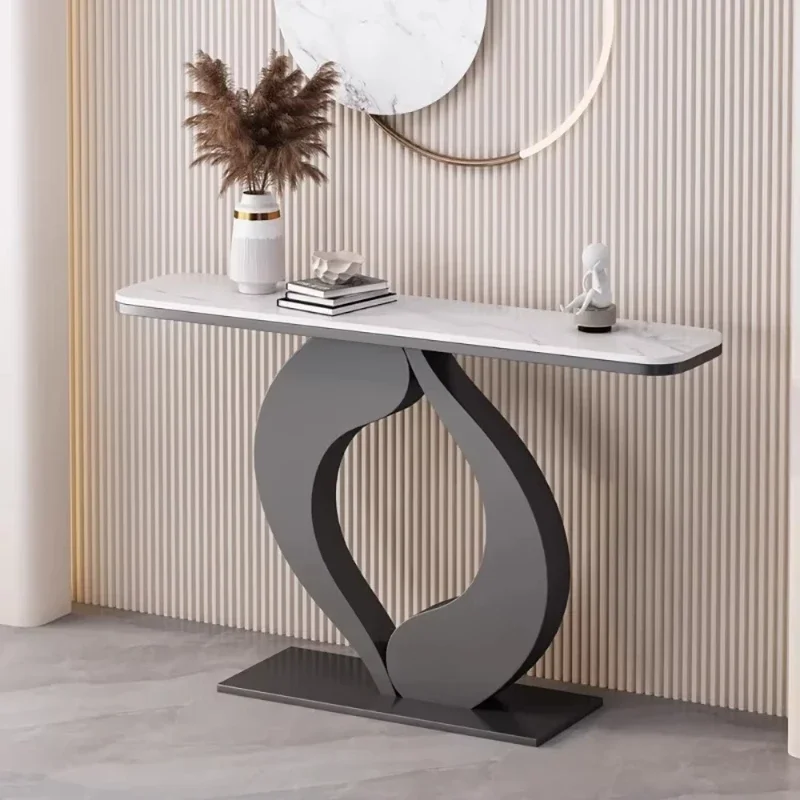 

Modern Elegant Corner Table Nordic Fashion Luxury Fashion Entryways Table Simple Delicacy Tavolo Salotto Hallway Table Furniture