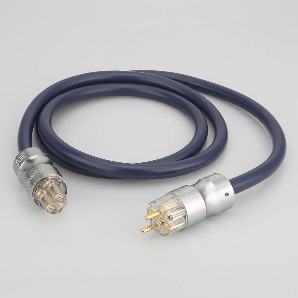 P101 하이 엔드 7N 구리 SCHUKO 전원 케이블 DVD CD AMP 전력선 용 금도금 EU 플러그 hifi 케이블