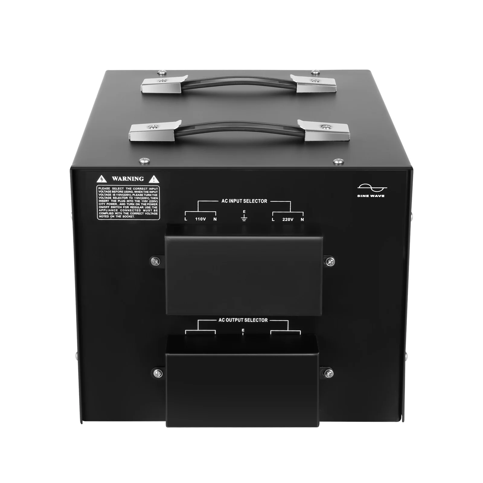 محول جهد DT-10000VA 10KVA - منظم جهد تنحى 110 فولت/220 فولت مع 4 منافذ، طاقة 8 كيلو وات