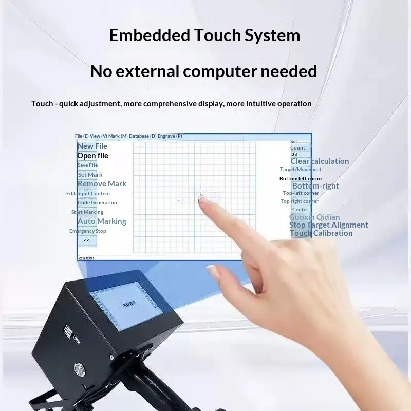 Metal Nameplate Marking Machine Plug-in/Lithium Battery 100x30mm 130x30mm Handheld for Engine Frame Steel Marker Engraver 220V