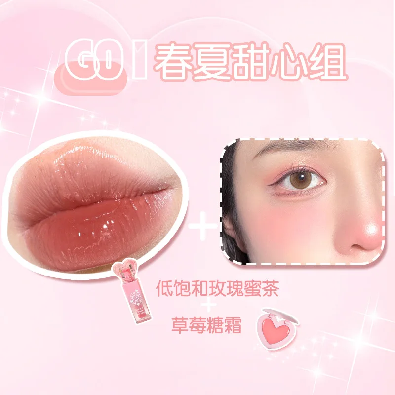 GOGO TALES-Ensemble de maquillage blush et eau, baume Jules