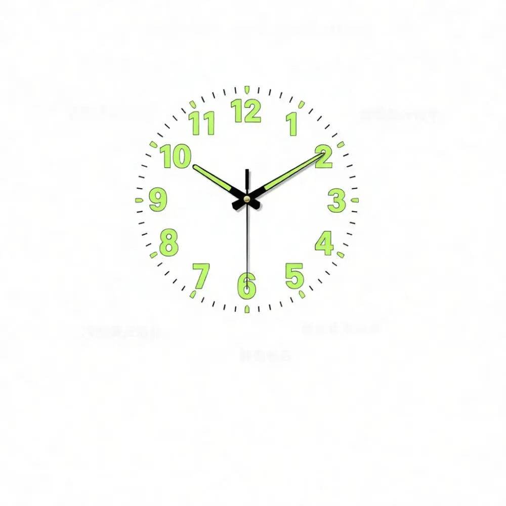 8 Inch Modern Silent Luminous Wall Clock Battery Operated Quartz Timepiece Simple Decorative Home Clock Office Wall Decor