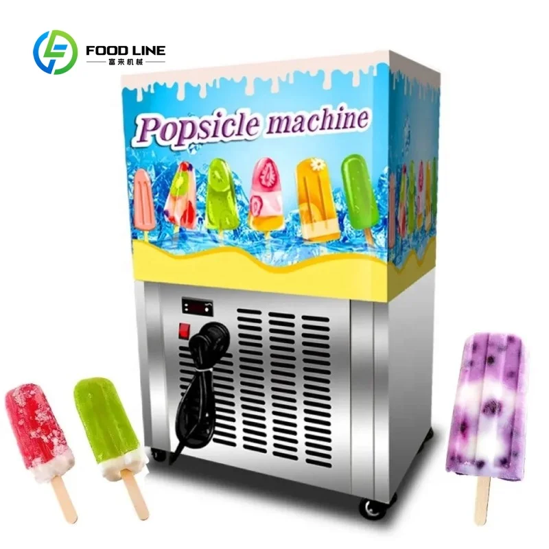 Customized Commercial Industrial Popsicle Machine 304 Stainless Steel Automatic Ice Lolly Making Machine With Molds