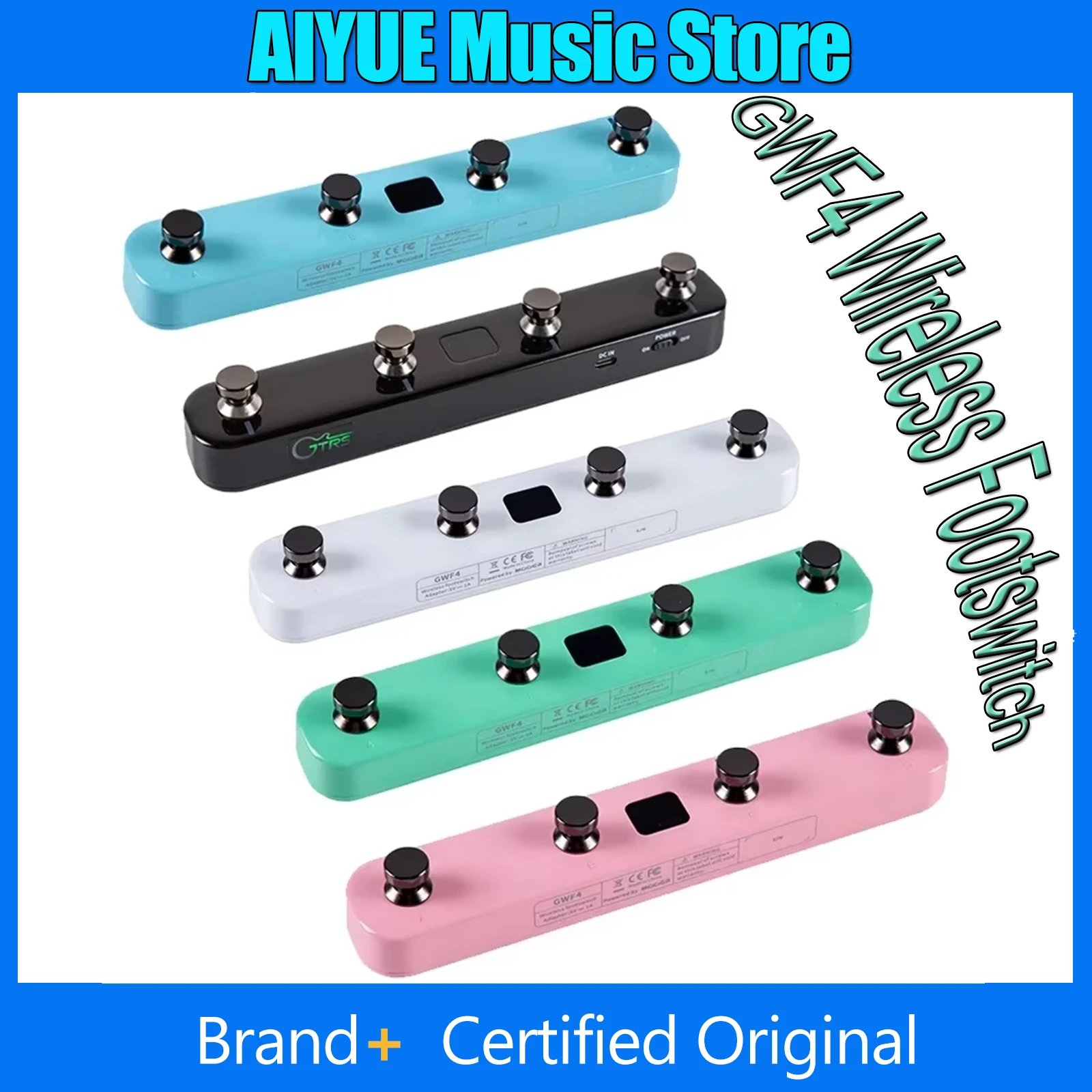 

MOOER GWF4 Беспроводной педальный переключатель, контроллер, детали электрогитары для Prime P1/P2, умная педаль и педаль эффектов Gtrs