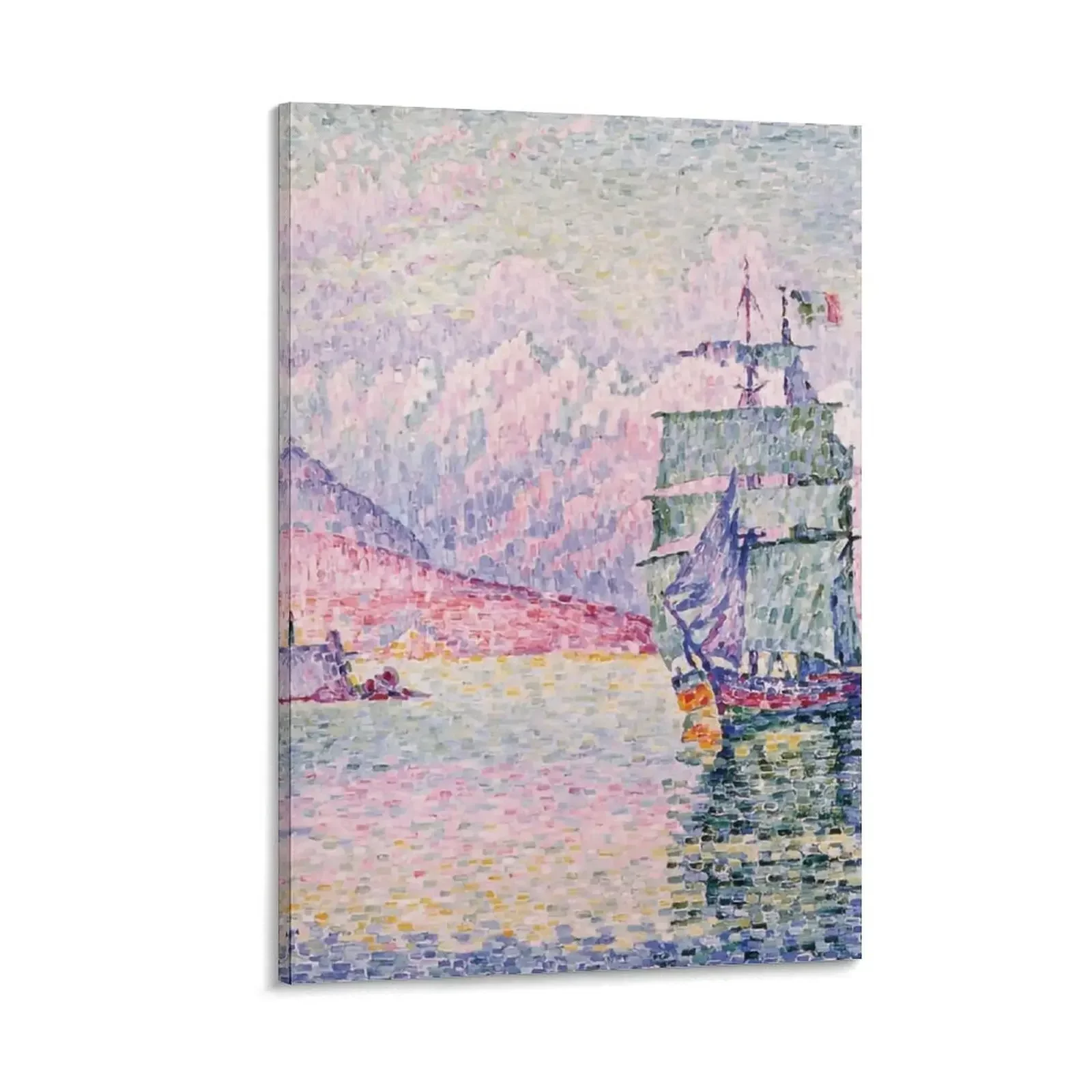

Paul Signac Antibes le soir Canvas Painting Posters on the wall home decor Decoration bedroom posters for room