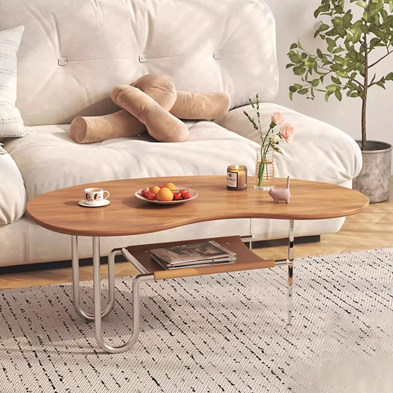 

Luxury Irregular Coffee Table Tray Simple Minimalist Aesthetic Side Table Unique Regale Kaffee Tische Living Room Decoration