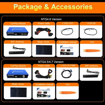 適用於 2008-2015 年賓士 GLK NTG4.0/4.5/4.7 的無線 CarPlay,支援 Android Auto、Mirror Link 和 AirPlay 功能,可實現車載互聯 8 最佳銷售 賓士GLK螢幕 - №8