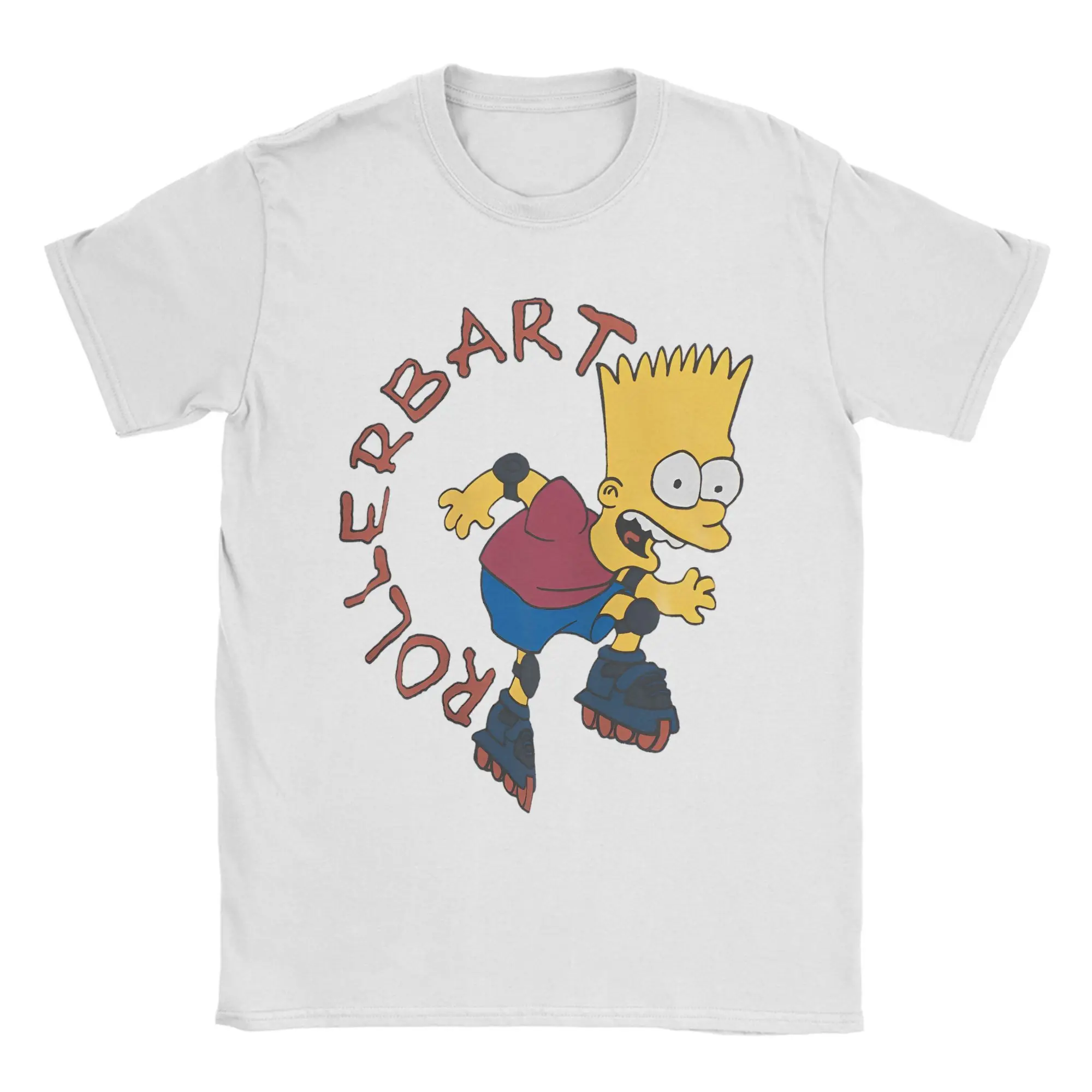 

Men Women's Cartoon S-Simpsons T Shirt Bart Roller 100% Cotton Clothes Novelty Short Sleeve Crewneck Tees 4XL 5XL T-Shirt