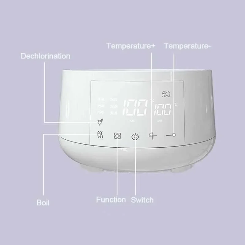 1.2L غلاية مياه كهربائية الرضع منظم الحليب الحراري غلاية الطفل الدفء 24 ساعة وعاء العزل الذكي جهاز حفظ حرارة الحليب #5