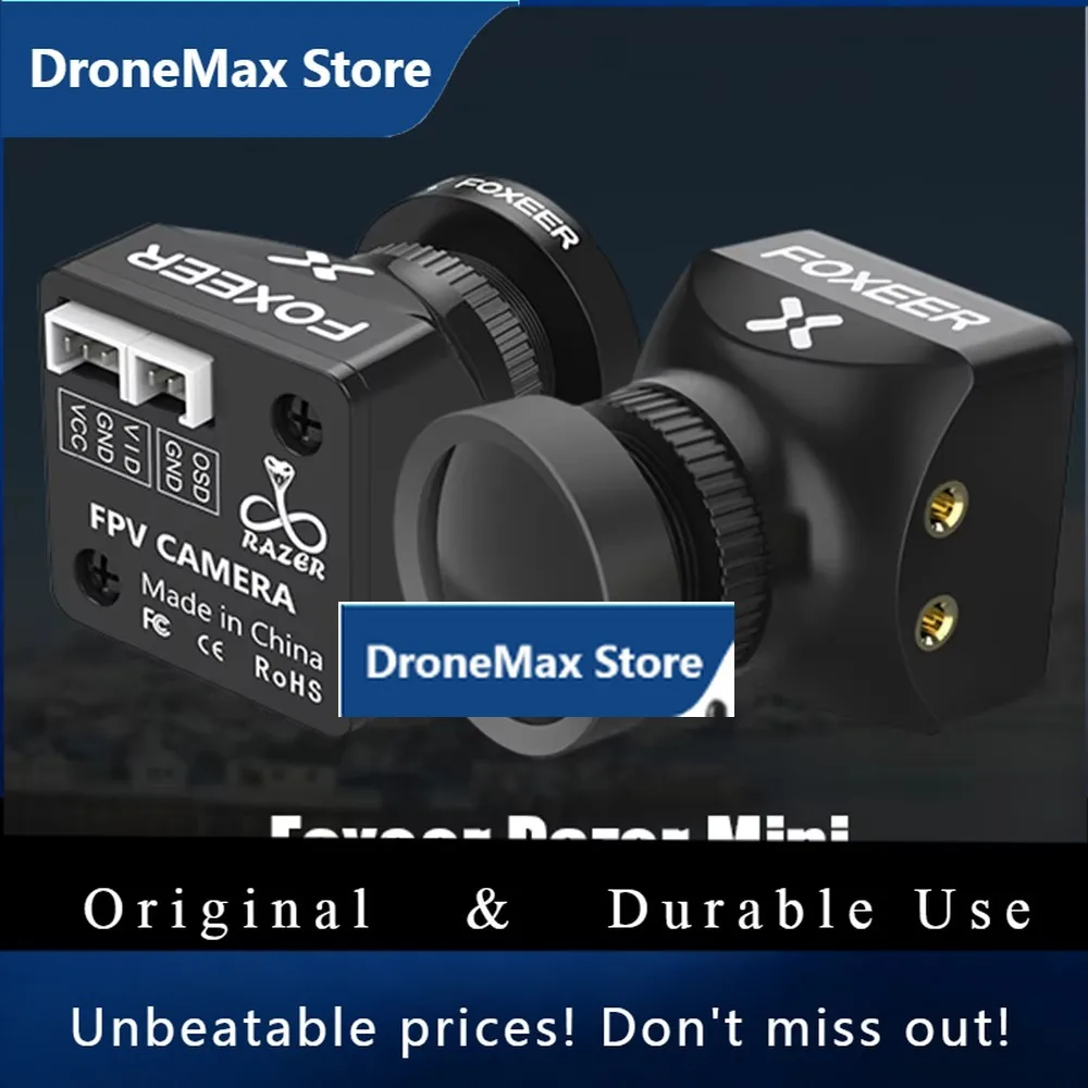 DroMaFoxeer Razer Mini V2 HD 5MP 2.1mm M12 Lens 1200TVL Standard FPV Camera NTSC PAL Switchable 4ms Latency 22*22mm For FPV Dron
