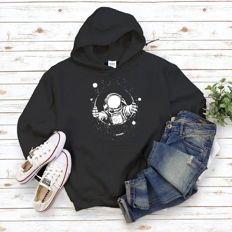 

Men's Astronaut Print Designer Hoodie Luxury Hooded Sweatshirt Autumn Winter Warm Clothing for Male Luxury Streetwear