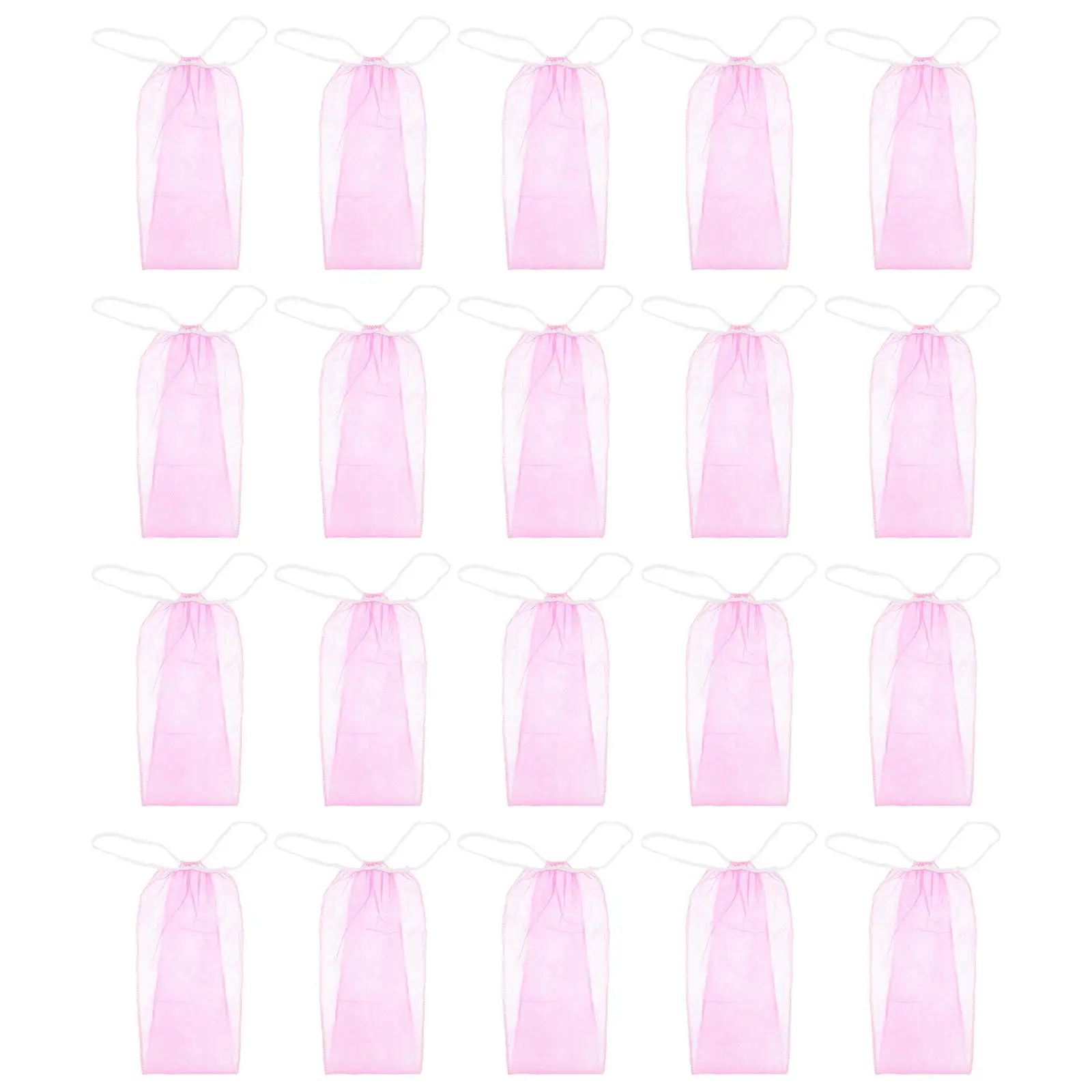 

20 Pcs Spa Thong Panties Disposable Shorts for Girls Women Pink Non-woven Fabric Miss Underwear