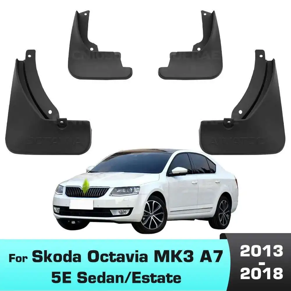 

For Skoda Octavia A7 5E 2013 2014 2015 2016 2017 2018 Fender Mudguard Mud Flaps Guard Splash Flap Mudguards Car Accessories
