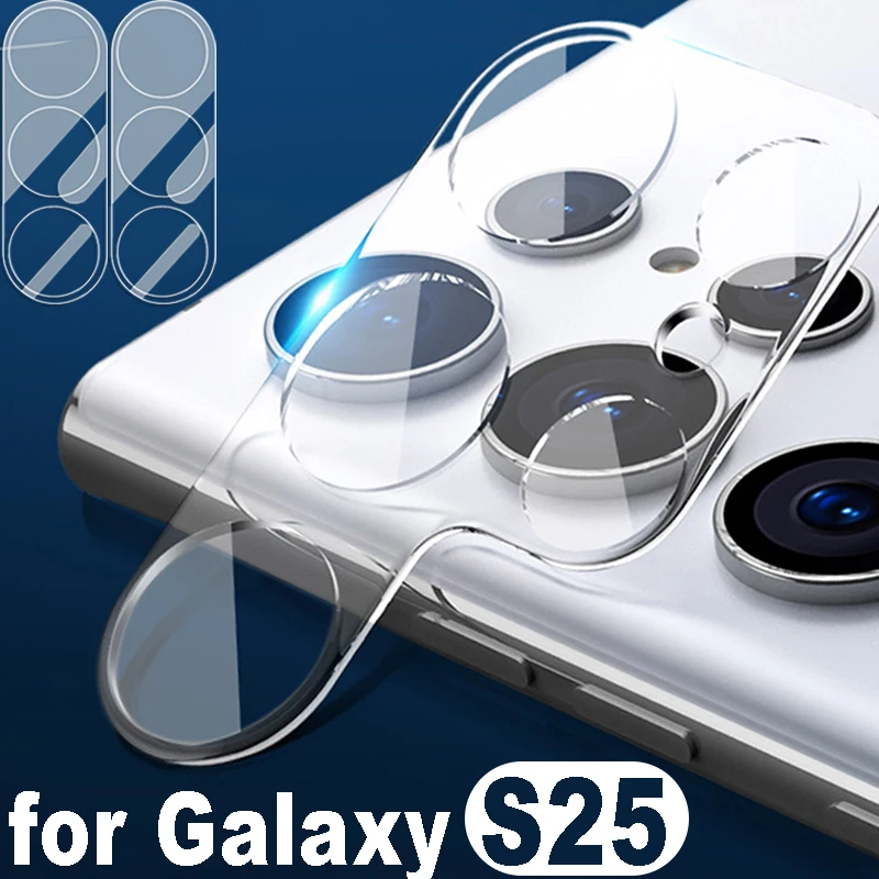 1-5PCS Tempered Glass Camera Lens Protectors for Galaxy S25 HD Clear Lens Cover Films for Samsung Galaxy S25/S25 Plus/S25 Ultra