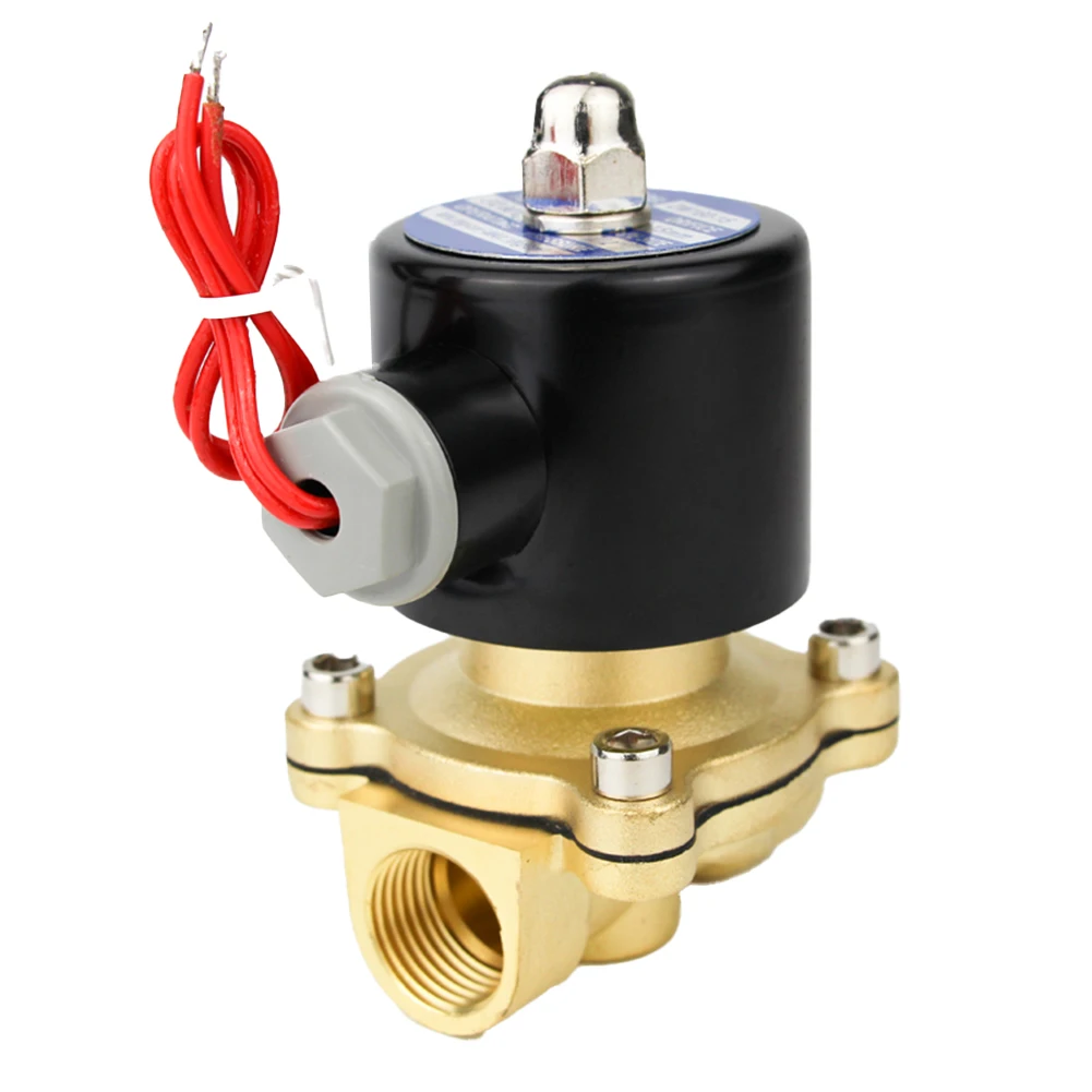 1pcs DN15/DN20 Normally Closed Solenoid Valve Waterproof Electronic Pipeline Control Switch Water Valve DC12V DC24V AC 220V