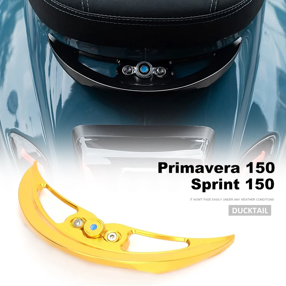 

Motorcycle Ducktail Rear Grab Holder CNC Aluminium Fairing Black Silver Gold For Vespa Sprint Primavera 150 Sprint150