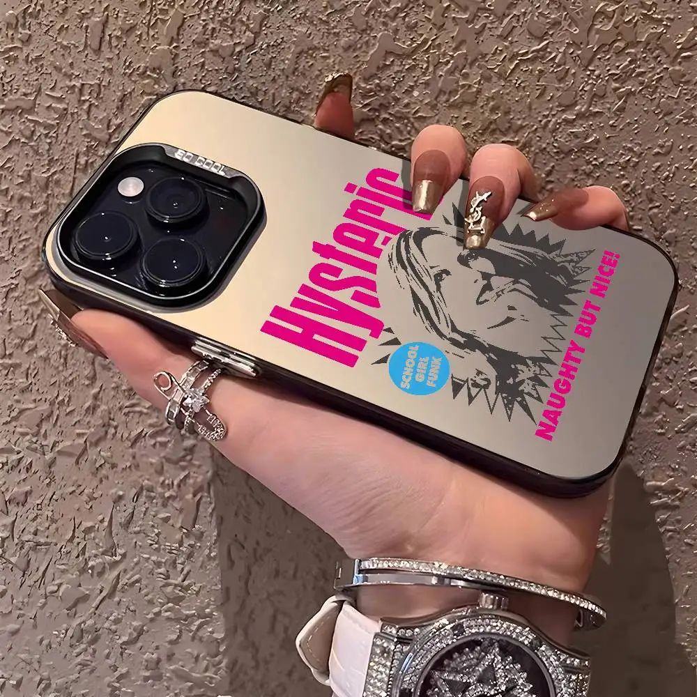 حافظة هاتف H_Hysteric G_GlamourS Girl لهاتف iPhone 17 16 15 14 13 12 Pro Max Plus غطاء خلفي ناعم متدرج ملون من مادة البولي يوريثان الحراري