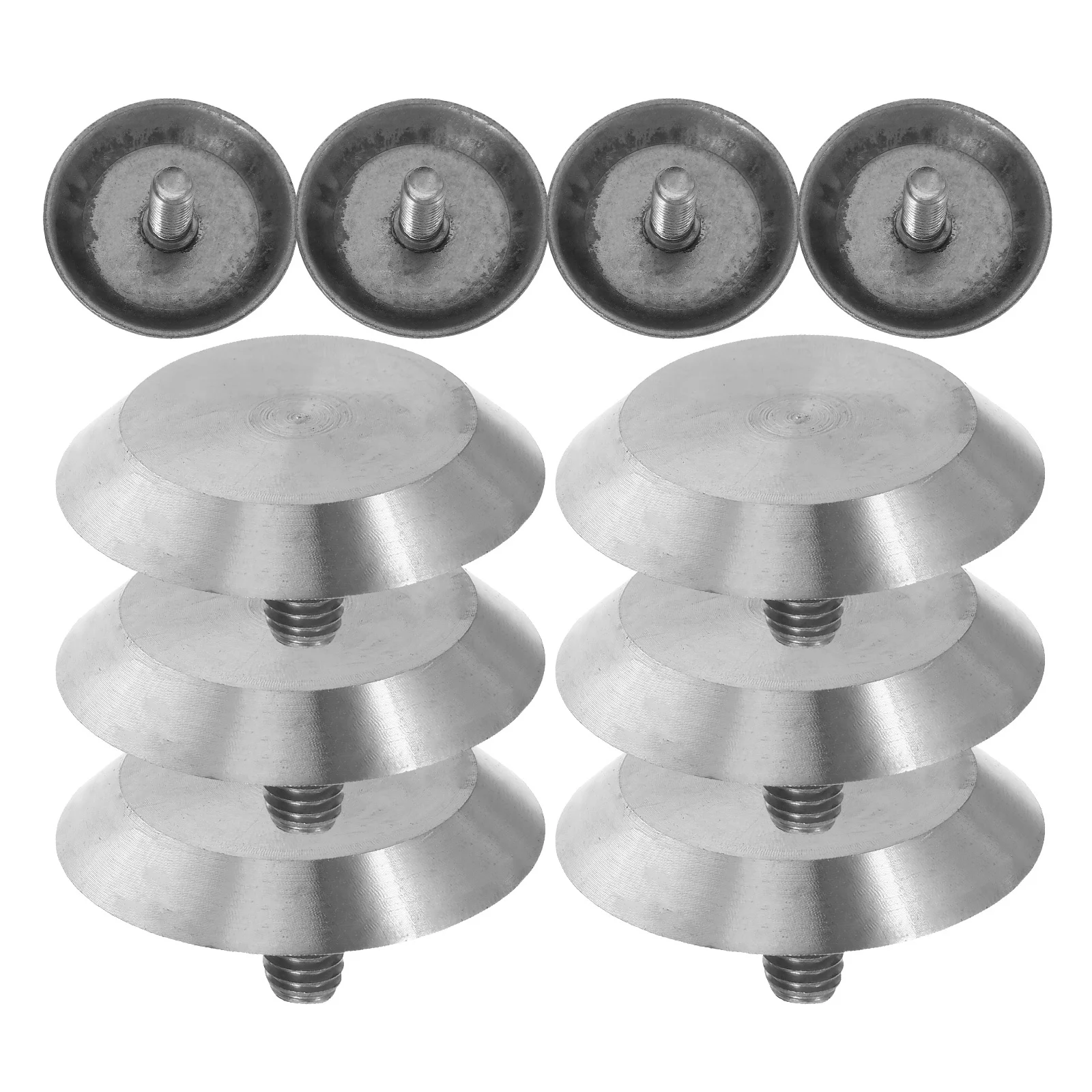 

10Pcs Round Tactile Studs Stainless Steel Blind Path Markers for Pavement Subway Airport High Visibility Safety