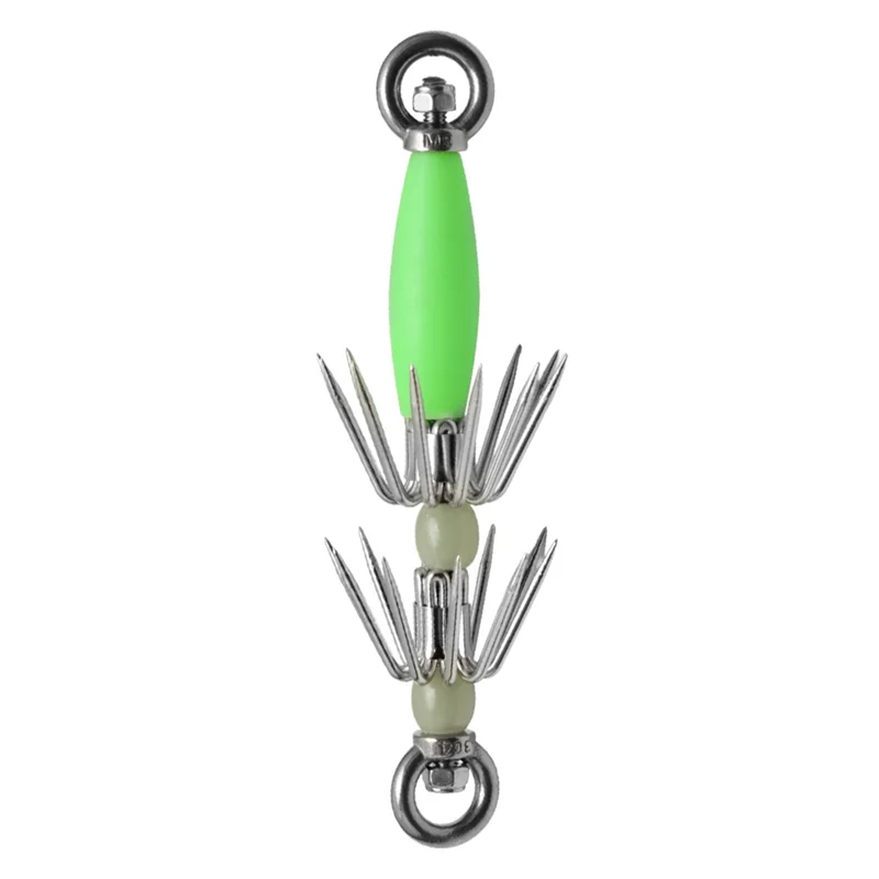 B48B-خطاف مظلة مضيئة لصيد الأسماك، طعم حبار كبير، خطاف تركيب الحبار 15 سم، خطاف الحبار العملاق، معدات تثبيت الحبار #3