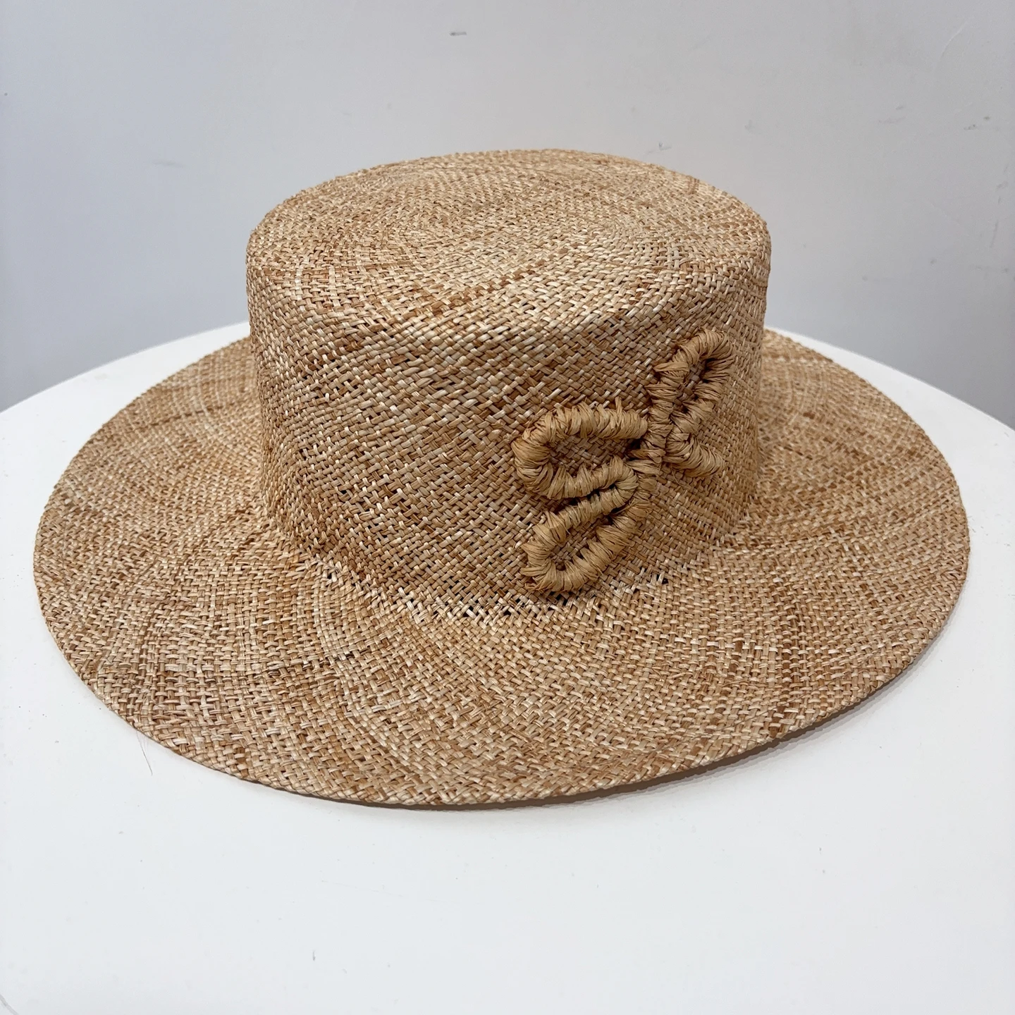 

2025 new arrival Monogram-embellished Straw Boater Hat for women