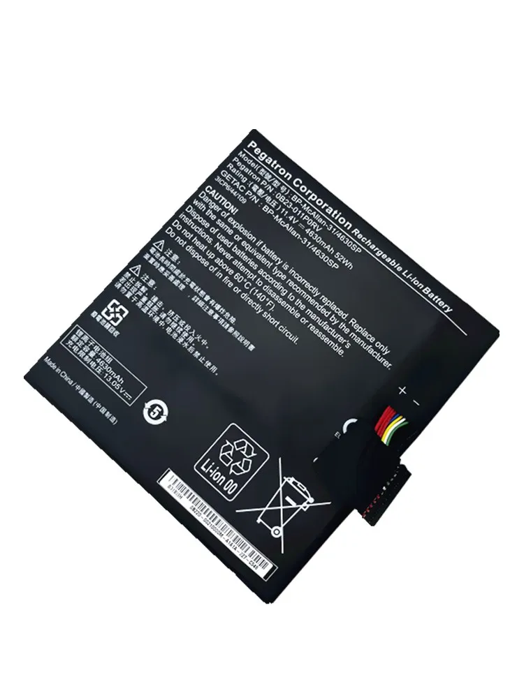 0B23-011P0RV Genuine BP-McAllan-31/4630SP Laptop Battery For Getac 3ICP6/44/109 Series Tablet WACOM MobileStudio Pro DTH-W1320