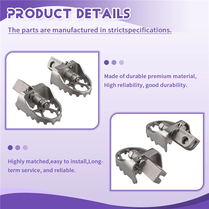 【قطرة السعر! !】 ملحقات الدراجة النارية مسند قدم قابل للدوران أوتاد قدم بدواسات مساند قدم لـ CFMOTO 450MT MT450 MT 450 CF4