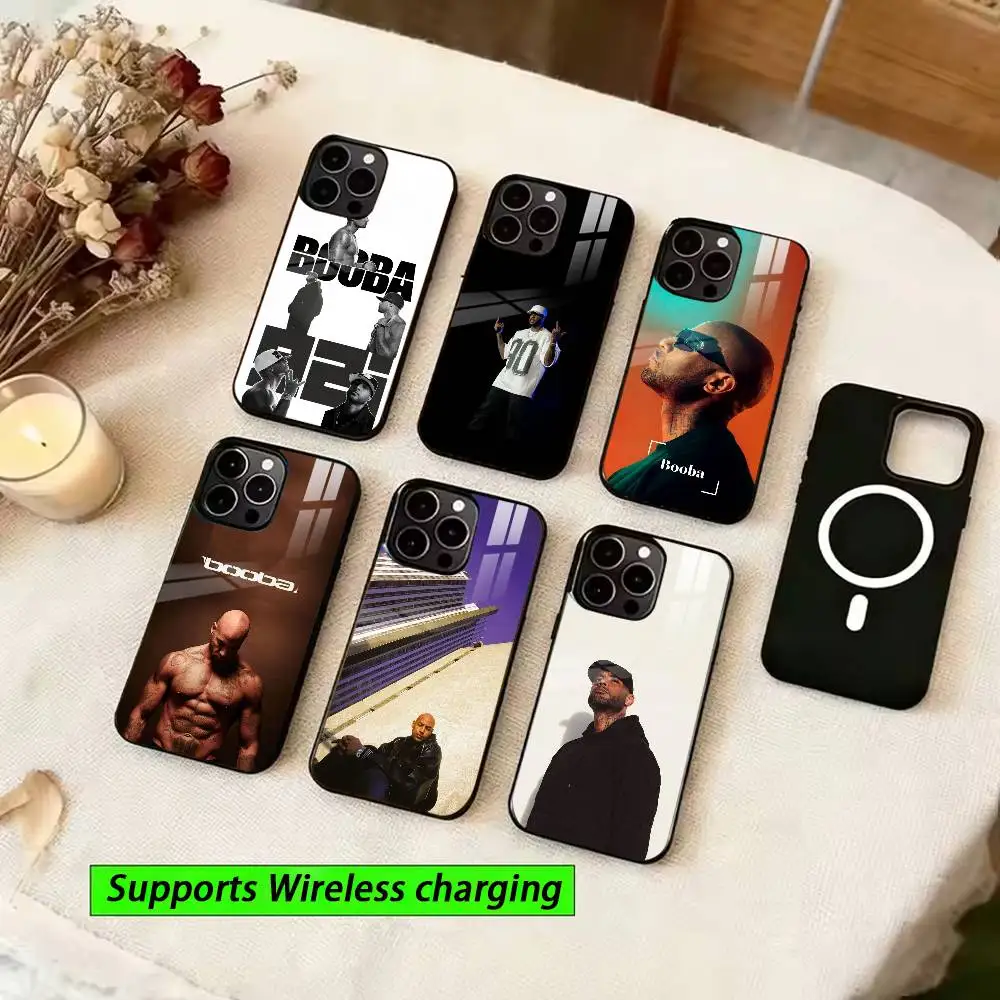 

French hardcore rap artist Booba Phone Case For iPhone15,16,17,14,13,12,11 Plus,Pro Magnetic For Wireless Charging