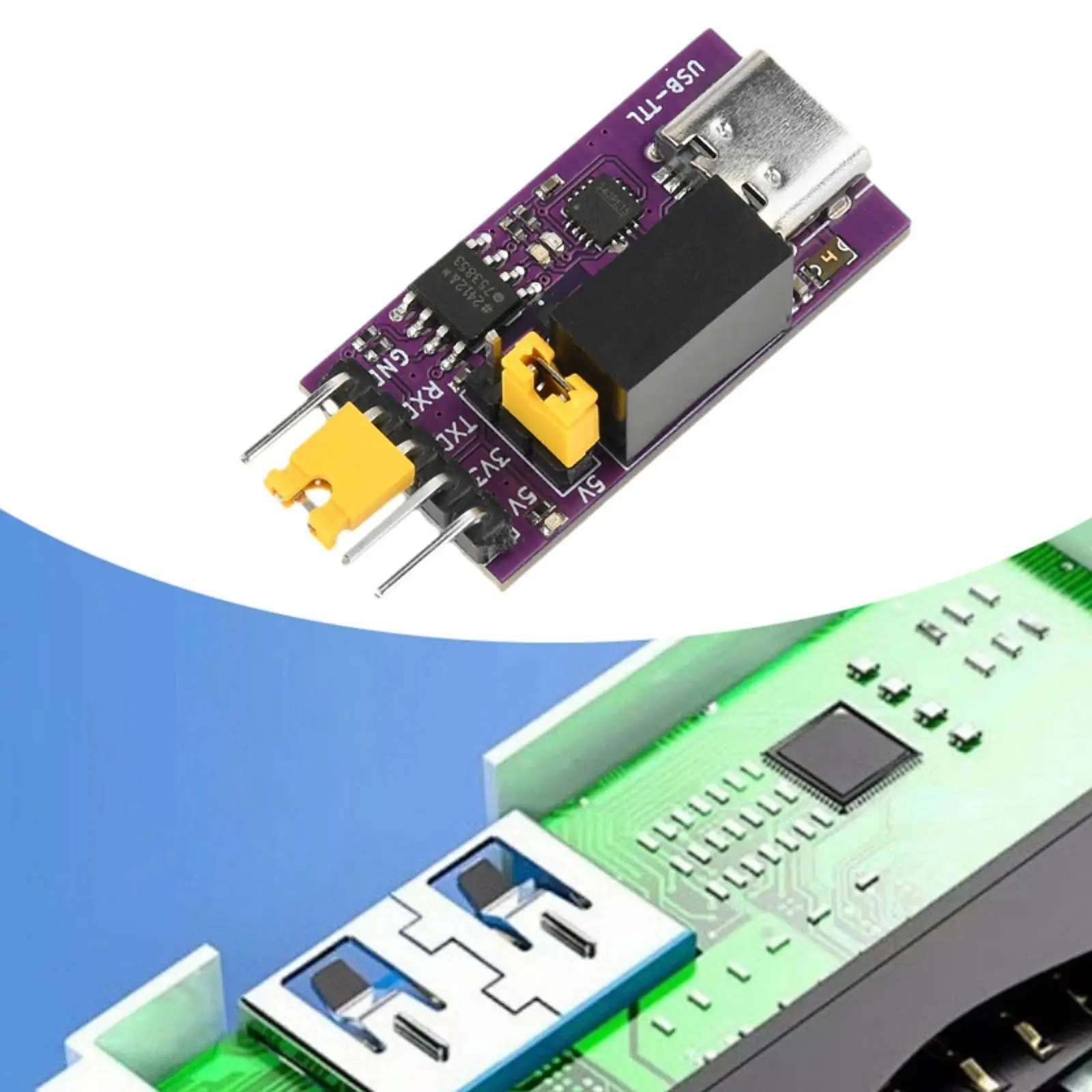 DC 3.3V 5V USB Isolation Module CH343 UART Isolator Board for Industrial Control Electronic Component