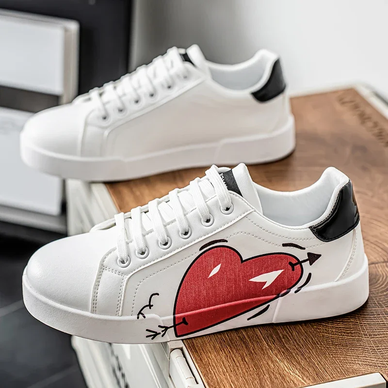 

Men Low Cut Leather Shoes Outdoor Breathable Walking Footwear Men Shoes Fashion Lightweight Sneakers Non-slip Flat Casual Shoe