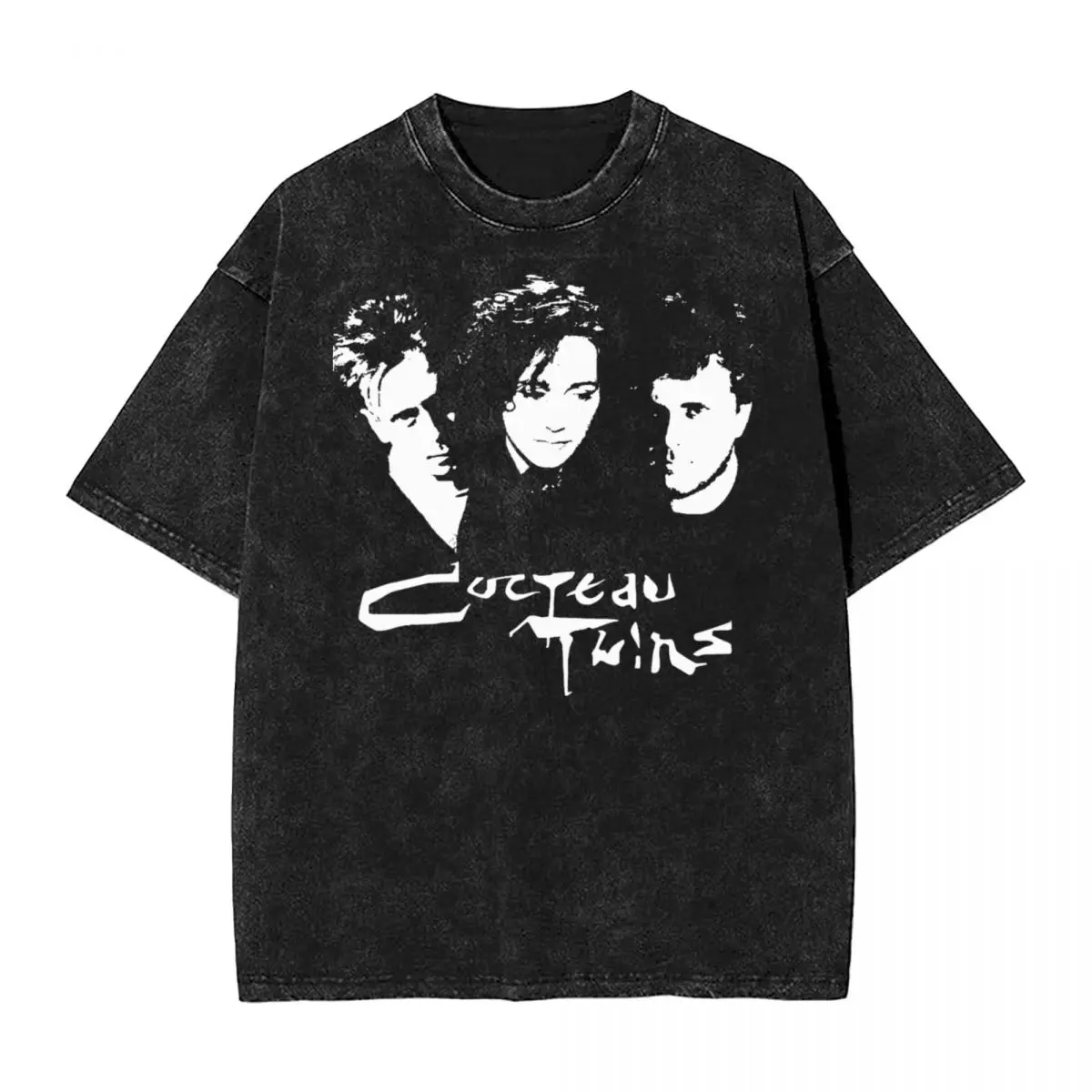 Cocteau Twins Washed T Shirt Streetwear Hip Hop Retro T-Shirts Tee Shirt Men Women 100% Cotton Harajuku Summer