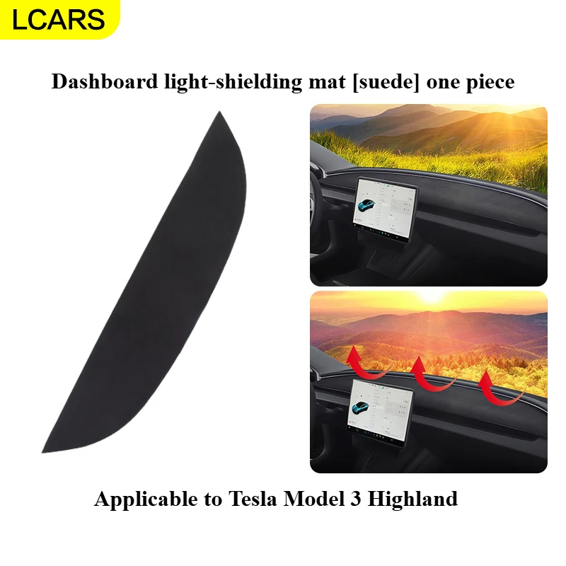 

LCARS-Dashboard light-shielding mat [suede] one piece applicable to Tesla Model 3 Highland