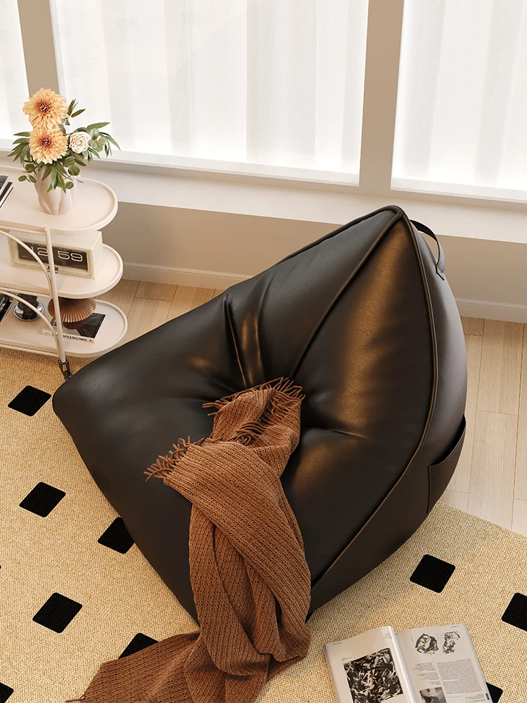 Lazy Sofa Triangle Bean Bag Recliner Bedroom Small Sofa Leisure Single Bay Window Chair