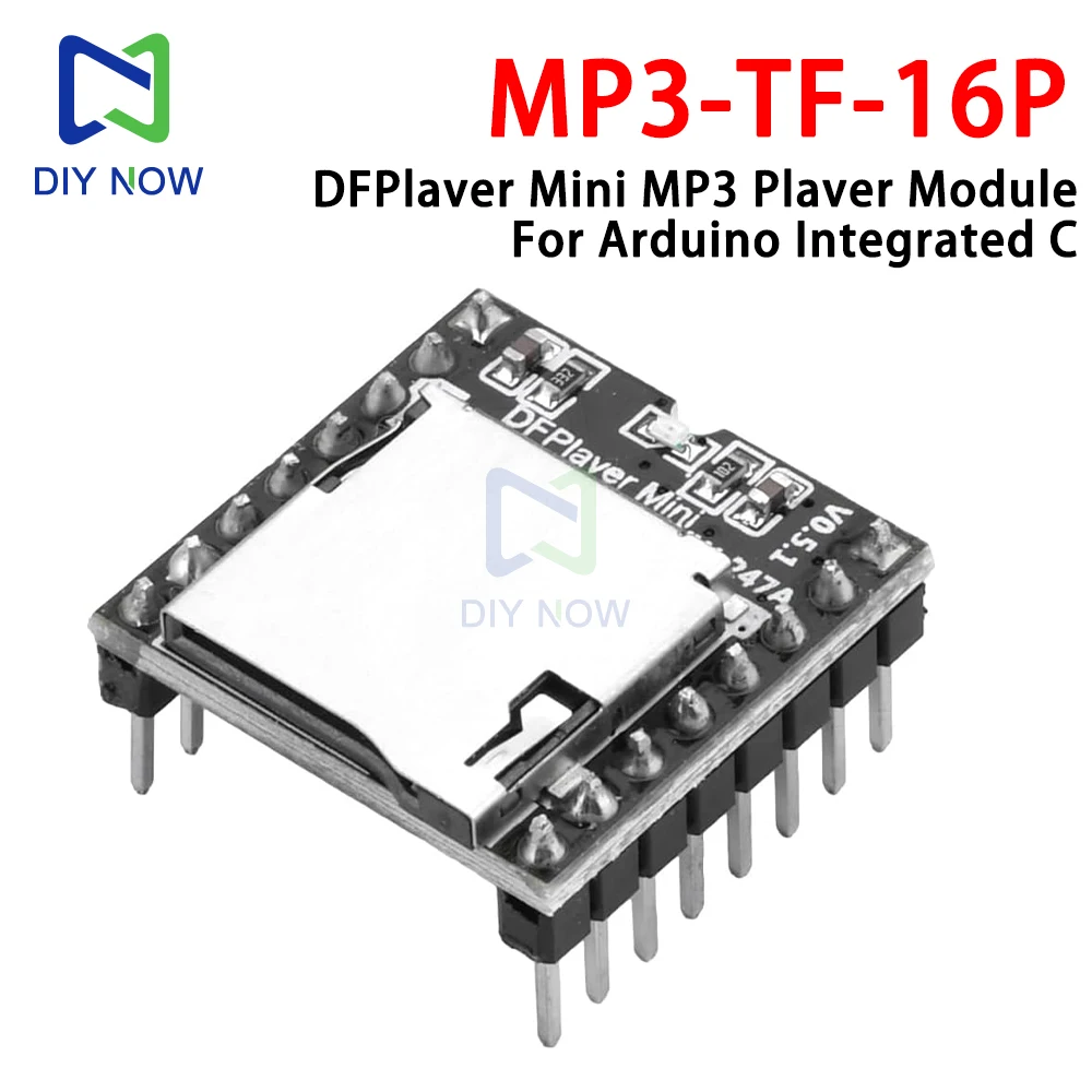 yx5200-dfplayer-mini-mp3-плеер-модуль-mp3-голосового-декодирования-tf-карта-u-диска-последовательный-порт-ввода-вывода-ad-совместимый-с-arduino